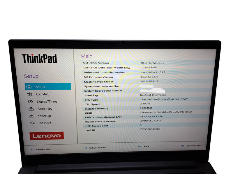 Lenovo ThinkPad E14 Gen 2 | i5-1135G7 @2.40GHz, 16GB DDR4, 256GB NVMe  Lap200