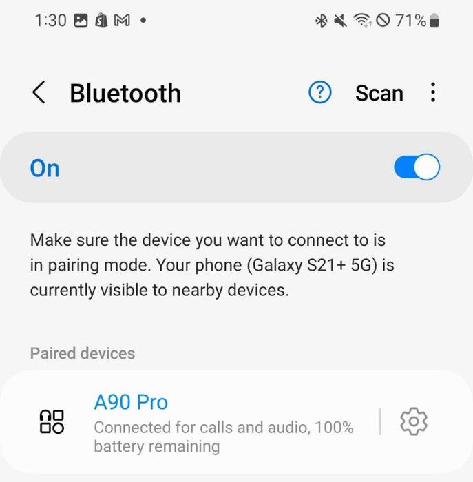 A90 Pro True Wireless Earbuds with charging case _