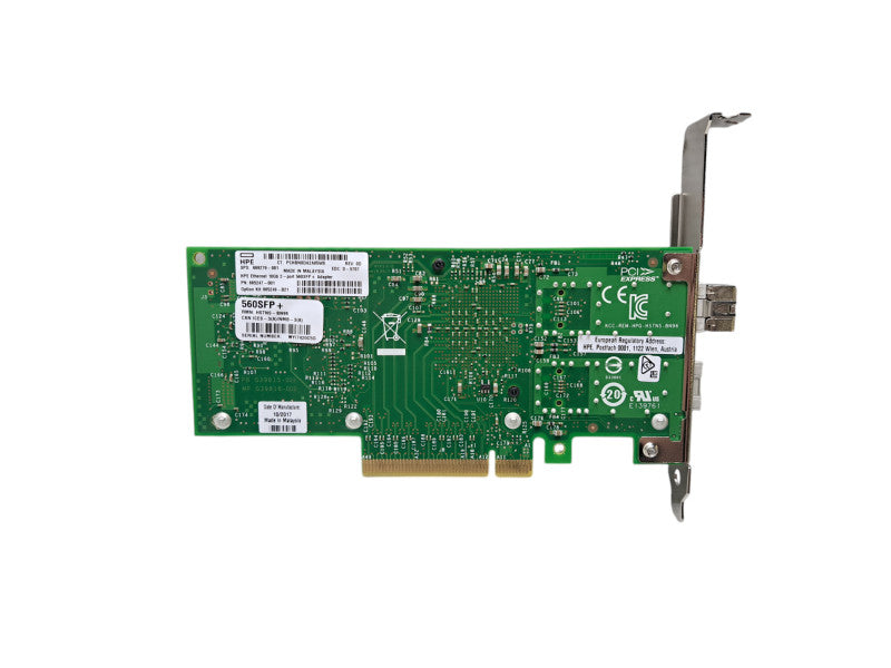 HPE 560SFP+ | 2-Port 10Gb SFP+ Network Adapter Full Height | 669279-001 Q