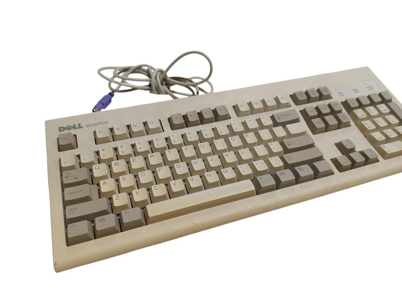 Vintage Dell Quiet Key PS/2 Keyboard Model: SK-8000 =