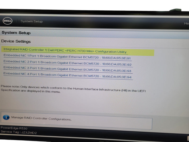 Dell PowerEdge R530 1X Intel Xeon E5-2620 v3 48GB RAM H730 Mini 2X PS 495W %