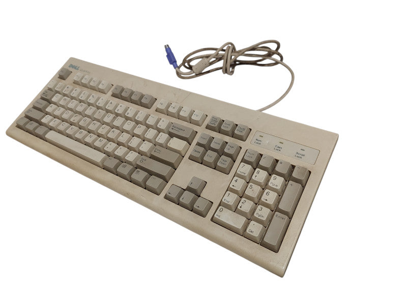 Vintage Dell Quiet Key PS/2 Keyboard Model: SK-1000REW  =