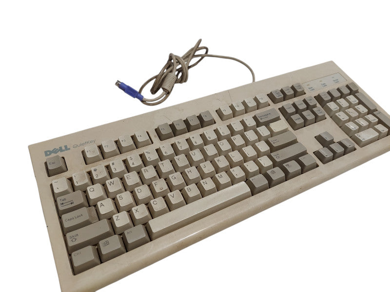 Vintage Dell Quiet Key PS/2 Keyboard Model: SK-1000REW  =