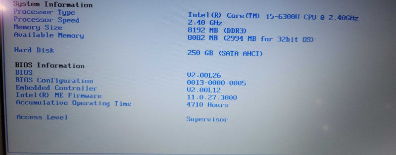 Panasonic ToughBook CF-54 i5-6300U 8GB DDR3 250GB SSD LTE READ β Lap200