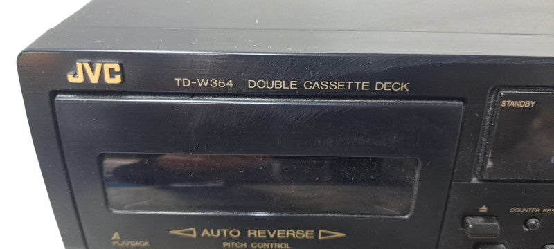 Vintage JVC TD-W354BK Double Cassette Deck