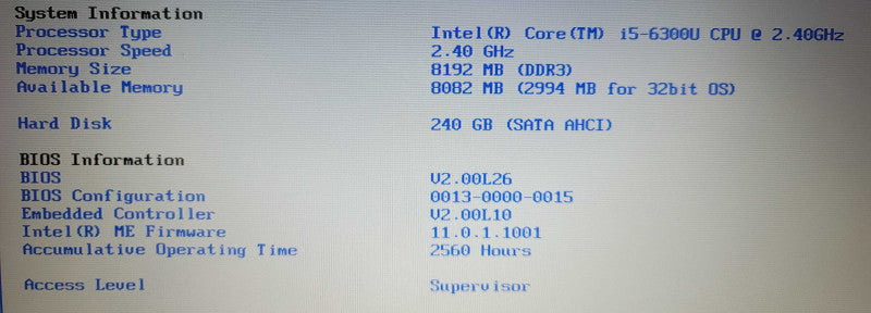 Panasonic ToughBook CF-54 i5-6300U 8GB DDR3 250GB SSD LTE 2.5k hrs  READ Qβ