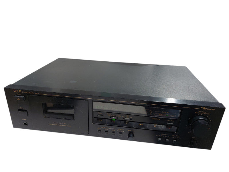 Nakamichi 2-Head Cassette Deck Model: CR-2 Made in Japan  =