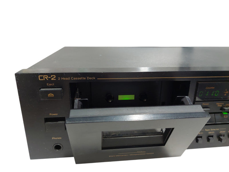 Nakamichi 2-Head Cassette Deck Model: CR-2 Made in Japan  =