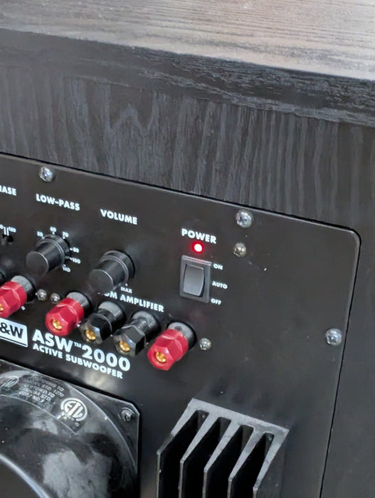 B&W ASW 2000 Active Subwoofer Please READ  -