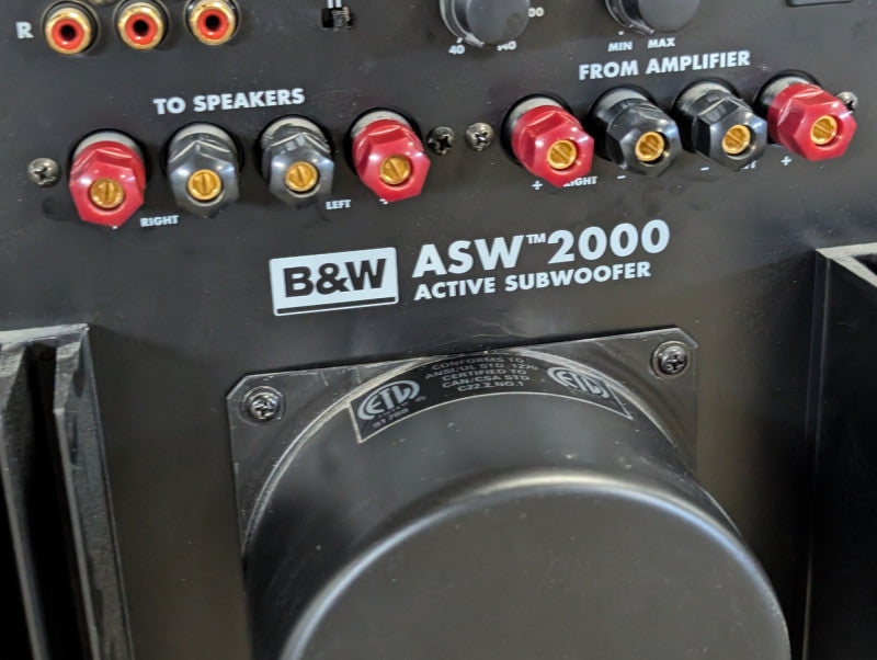 B&W ASW 2000 Active Subwoofer Please READ  -