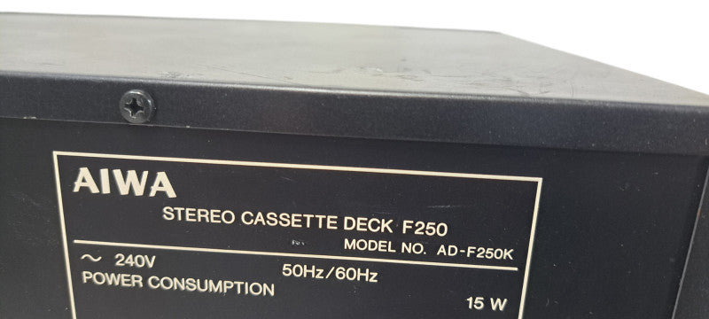 Vintage Aiwa f250 Stereo Cassette Deck | READ