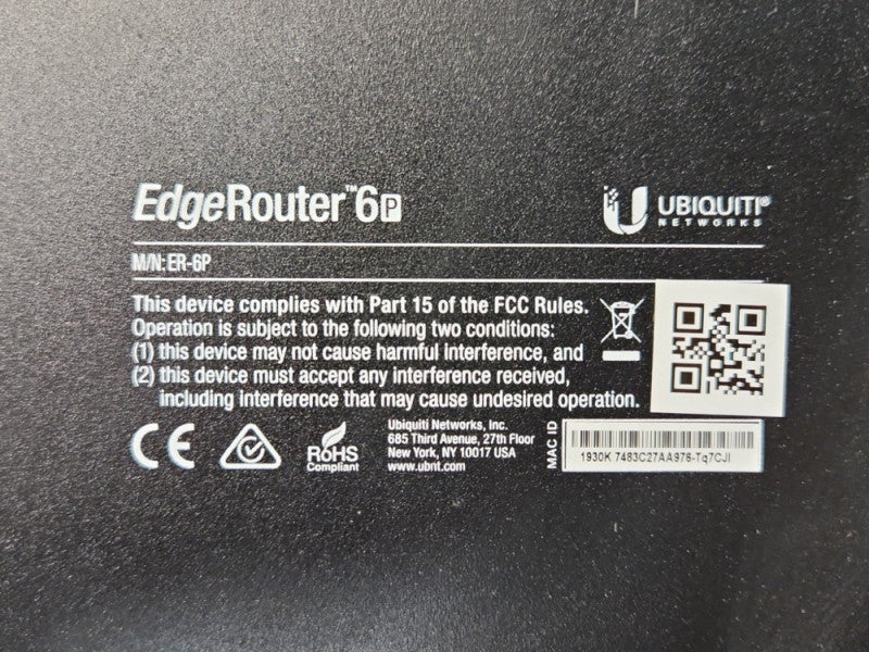 Ubiquiti UISP EdgeRouter 6 PoE ER-6P, READ