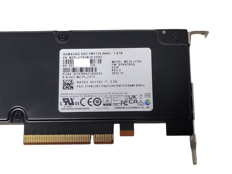 Samsung SSD PM1735 HHHL 1.6TB MZ-PLJ1T60 M2PLJ1T6HBJR-00007 _