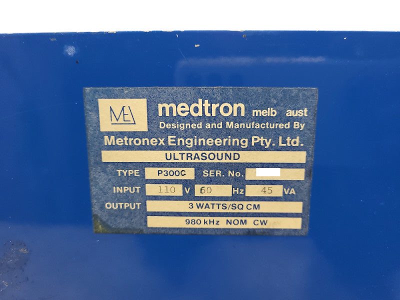 Medtron Ultrasonic Therapy Unit P300C READ $