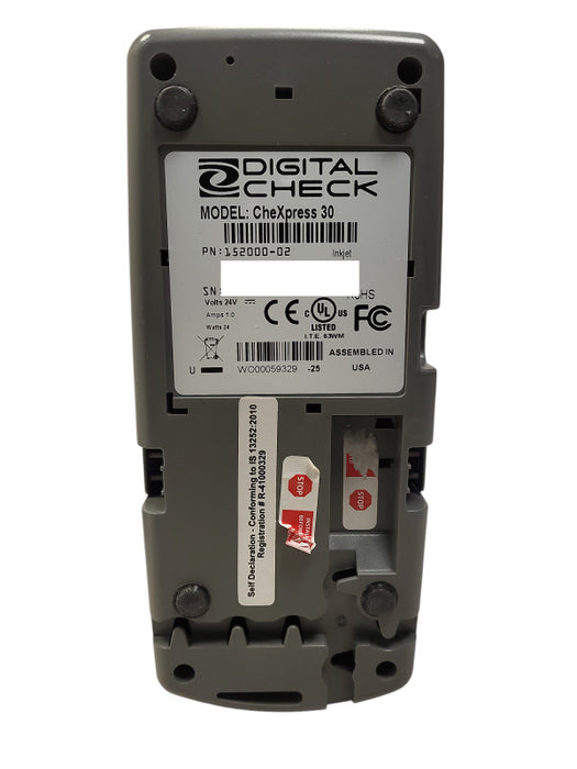 Digital Check CheXpress 30 CX30 Check Scanner 152000-02 $