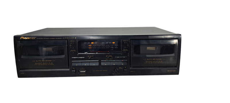 Vintage Pioneer CT-W205R Dolby Stereo Double Dual Cassette Deck