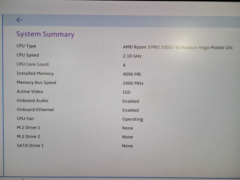 Lenovo ThinkCentre M75n | Ryzen 3 PRO 3300U @2.10GHz, 4GB DDR4 !