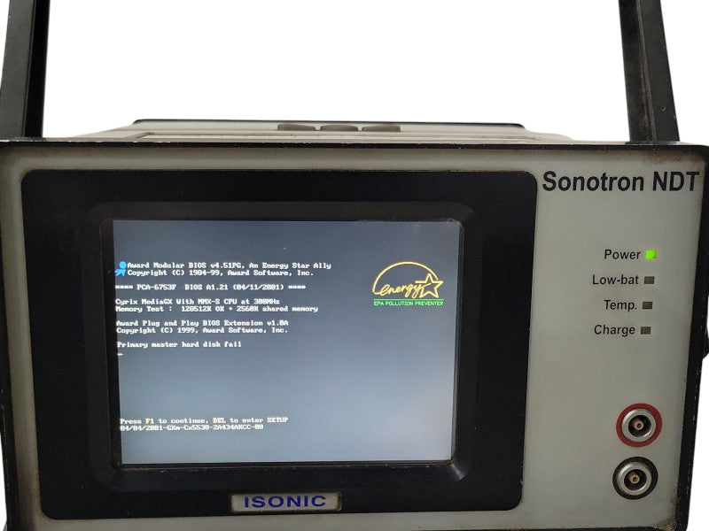 ISONIC Sonotron NDT Ultrasonic 2001, READ Q_