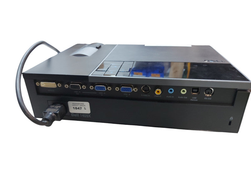Dell 1409X 1024 x 768 Front Projector 2500 ANSI Lumens 3005 Lamp Life Left