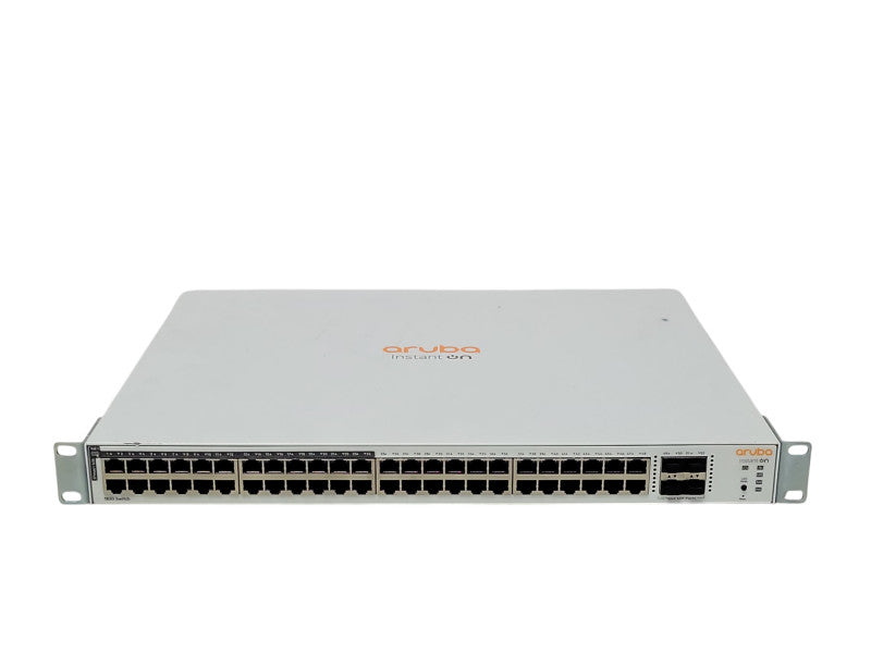 Aruba Instant on 1830 48G 24p Class4 PoE 4SFP 370W Switch JL815A w/ Ears _