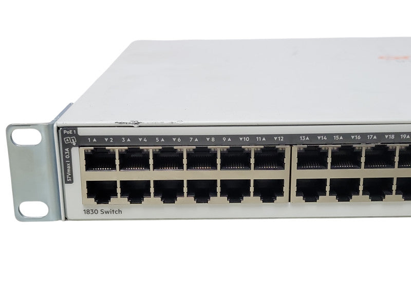 Aruba Instant on 1830 48G 24p Class4 PoE 4SFP 370W Switch JL815A w/ Ears _