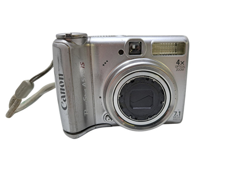 Canon PowerShot A570 7.1MP Digital Camera Silver | Tested Working *READ*