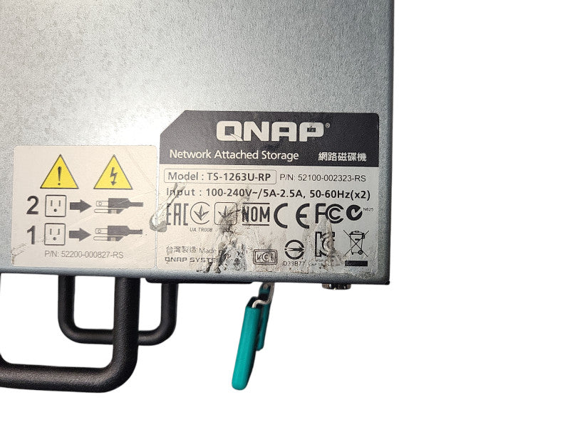 QNAP TS-1263U-RP 12-Bay NAS Network Attached Storage READ $