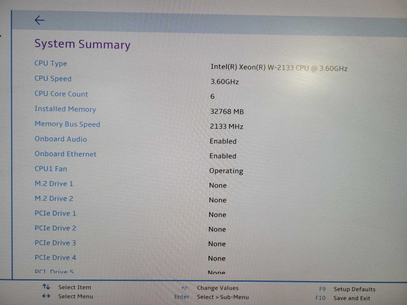 Lenovo P520 Intel Xeon W-2133 32GB RAM Quadro K2200 4GB GPU !