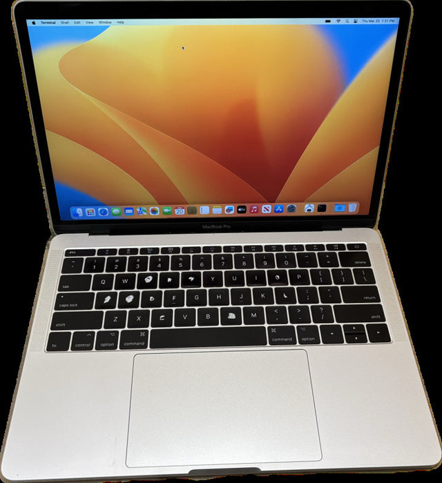 Apple MacBook Pro 13" 2017 i5-7360U 8GB 256SSD No Power Adapter READ!