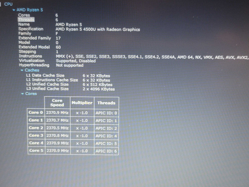 Lenovo IdeaPad 3 15ARE Ryzen 5 4500U 12GB DDR4 256GB SSD READ β BudLap