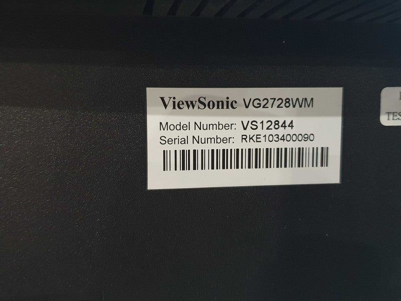 ViewSonic 27" Monitor VG2728WM 1920x1080 HDMI, DVI, VGA READ