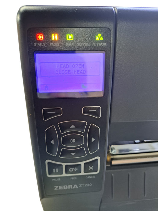 Zebra ZT230 Thermal Label Printer 203dpi USB/Serial /Ethernet *READ*
