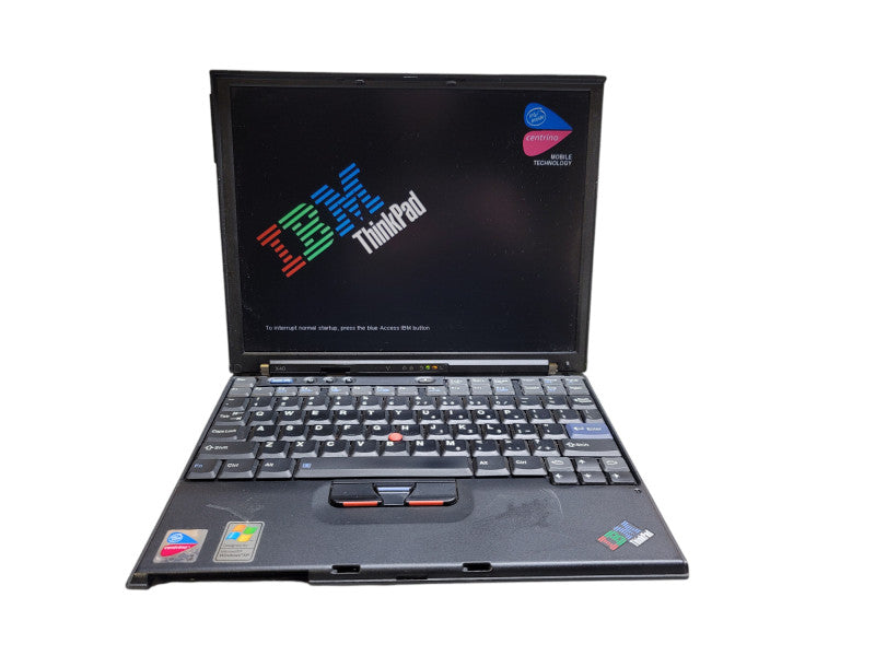 Vintage IBM ThinkPad X40 Centrino Pentium M 512MB RAM NO DRIVE/NO CADDY  β
