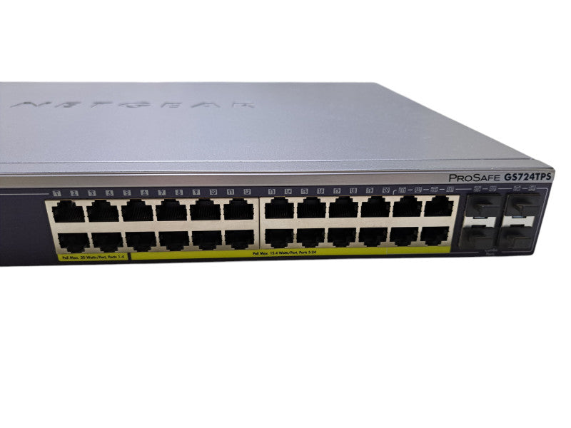 Netgear GS724TPS | 24-Port Gigabit PoE Stackable Smart Switch