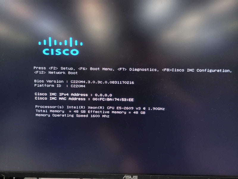Cisco C220 M4 - Xeon E5-2609 v3 48GB DDR4 NO HDD 2x 770W PSU %