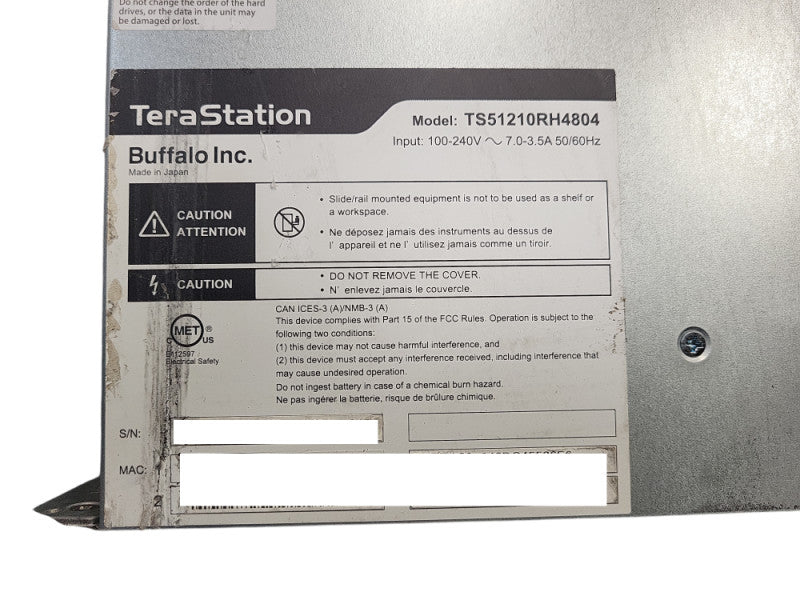 Buffalo TeraStation™ 51210RH (TS51210RH) NAS w/ 2x 1TB $