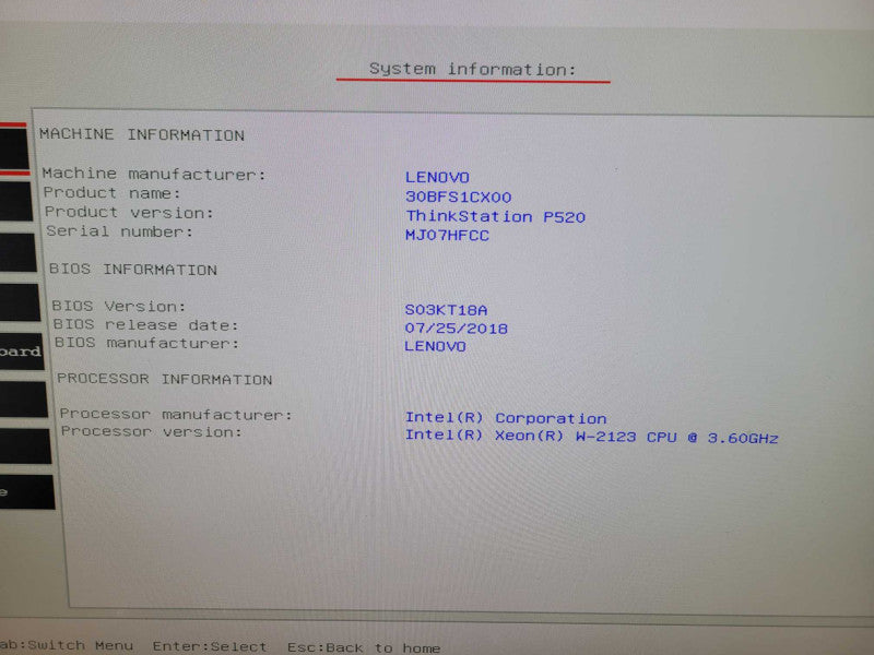 Lenovo P520 - Xeon W-2123 32GB DDR4 2xM.2 QUADRO P600 900W PSU %