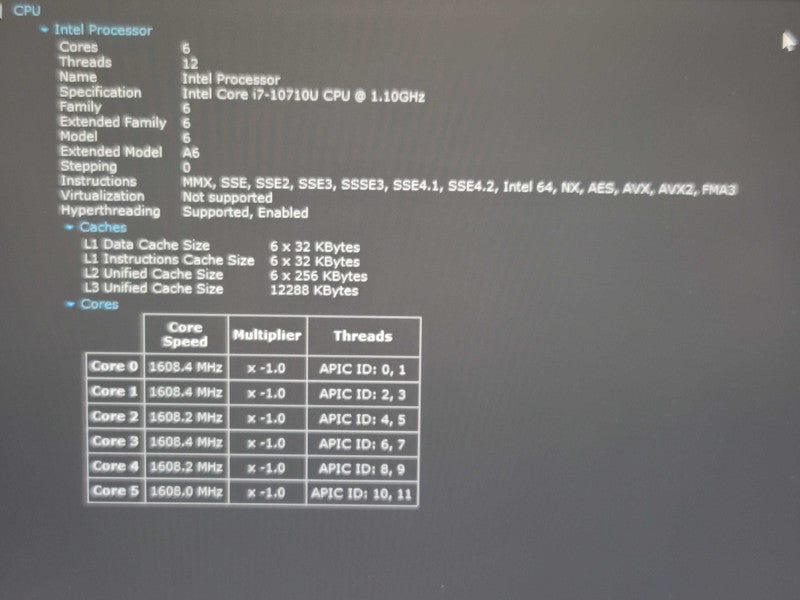 Dell XPS 13 7390 i7-10710U 8GB RAM 256GB SSD READ  β Lap200