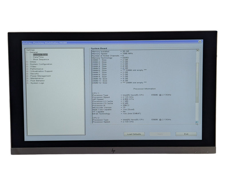 DELL Precision R5500 2U GPU Workstation 2x Intel E5606 28GB RAM  -