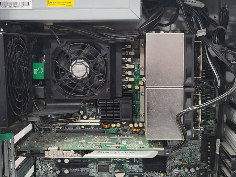HP xw8600 Workstation 2x Xeon E5240 3.00GHz 8GB RAM 2x 1TB HDD FX3800 800W PSU _