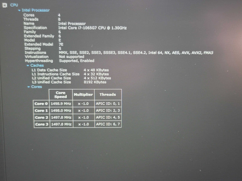 Dell Inspiron 17" 3793 i7 1065G7 16GB DDR4 256GB SSD  β Lap200