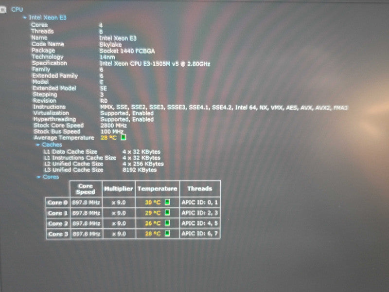 Dell Precision 5510 Xeon E3 1505M 16GB DDR4 Quadro M1000 256GB SSD  β Lap200