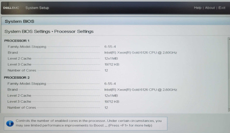 Dell PE R740 8x2.5", X2x Xeon Gold 6126 2.60GHz, 64GB RAM, No HDD, 2x PSU _
