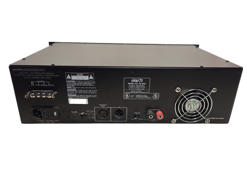 InterM PA-9324 Public Address Power Amplifier READ $