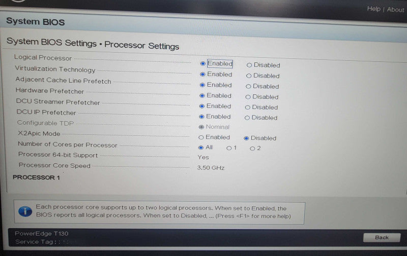 Dell PowerEdge T130 Server, XEON E3-1230v6 CPU, 16GB RAM, No HDD _
