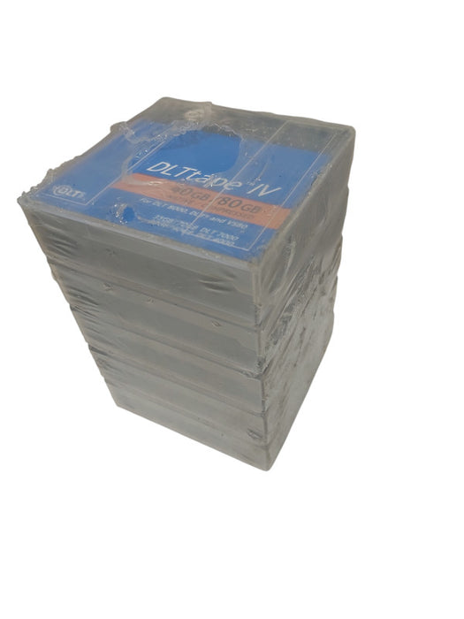 Dell DLT Tape IV 40GB/80GB Native Compressed Pack of 5 Tapes New Sealed =