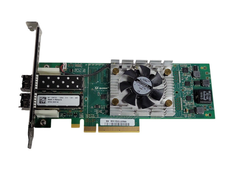 Dell H8T43 QLogic QLE2662-DEL 16Gb/s Dual Port FC HBA Card w/ SFPs _