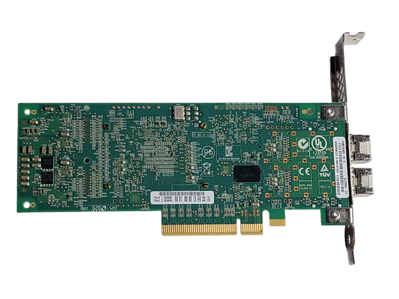 Dell H8T43 QLogic QLE2662-DEL 16Gb/s Dual Port FC HBA Card w/ SFPs _