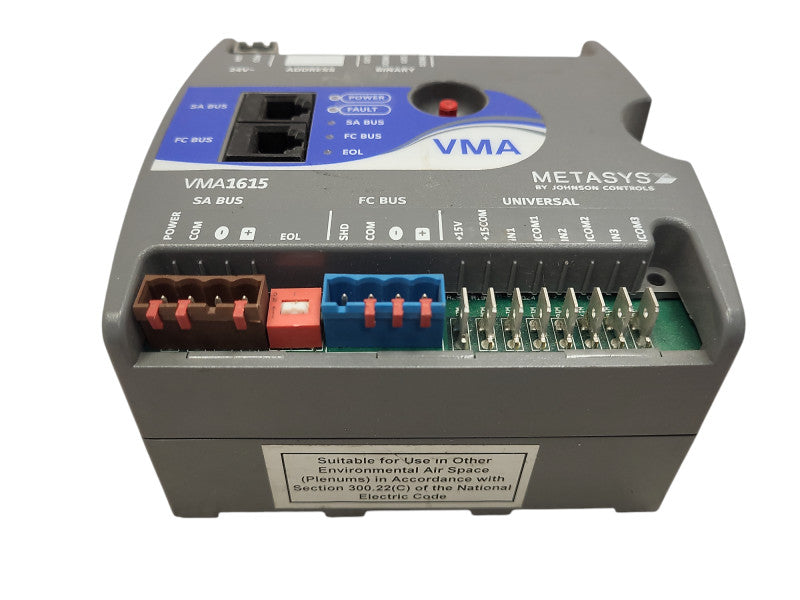 Johnson Controls MS-VMA1615-0 Revision X Actuator Controller USIP READ $
