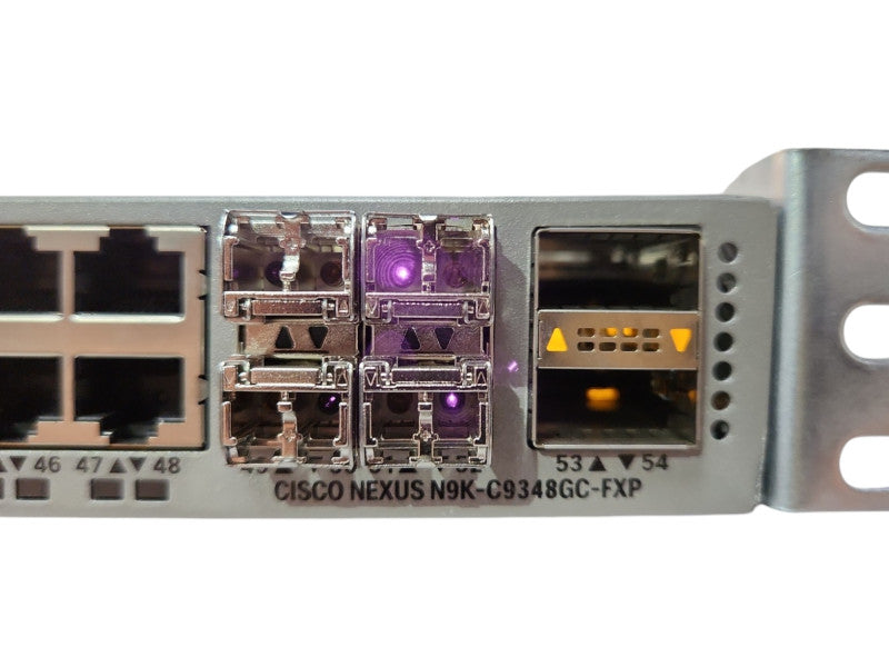 Cisco N9K-C9348GC-FXP 48x1G Base-T 4x10/25G SFP28 2x 40/100G Switch, 2x PSU